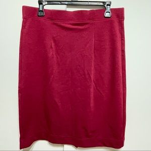 EUC Modcloth dark red skirt XL